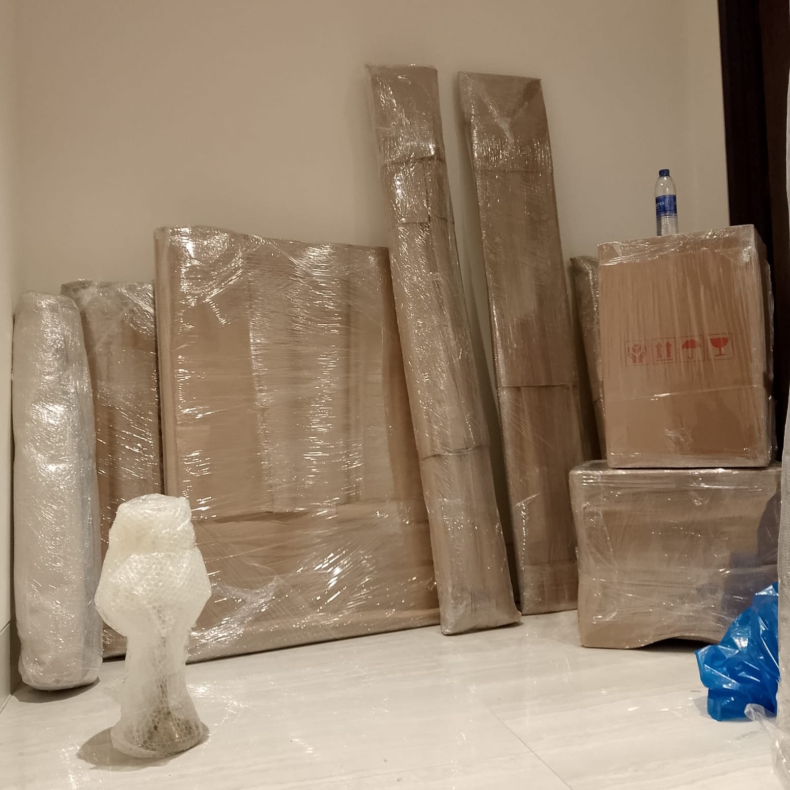 House movers handling a complete home relocation in Abu Dhabi