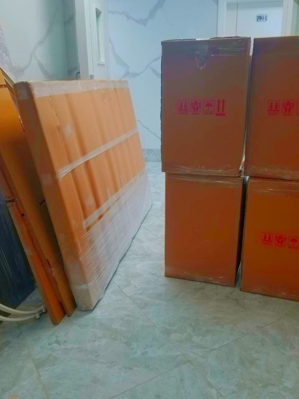House moving team preparing for a home relocation in Abu Dhabi